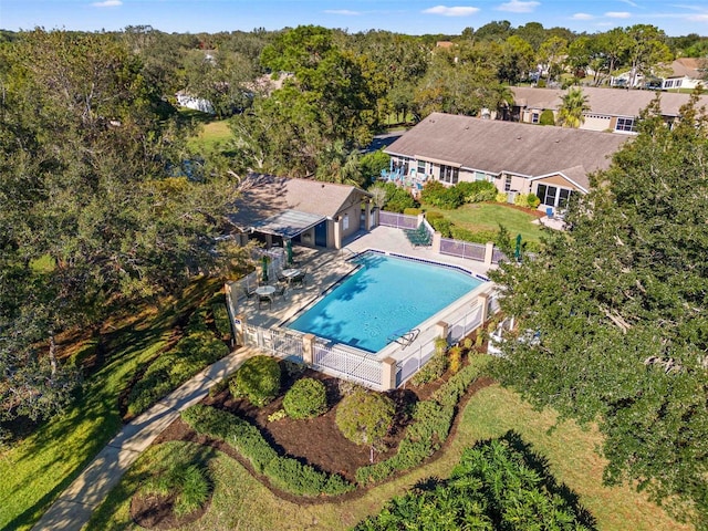 birds eye view of property