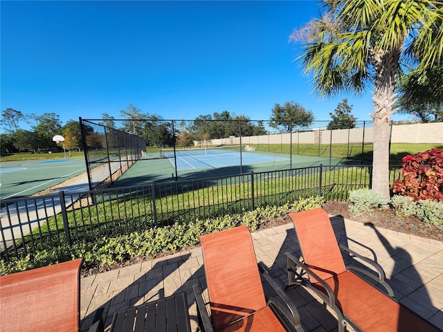 view of tennis court