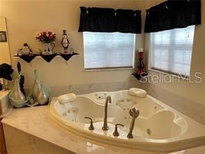 bathroom with a bathing tub