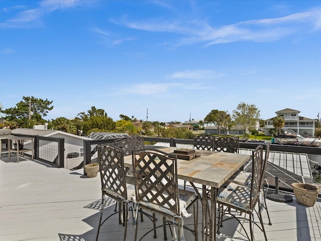 view of patio / terrace featuring a deck