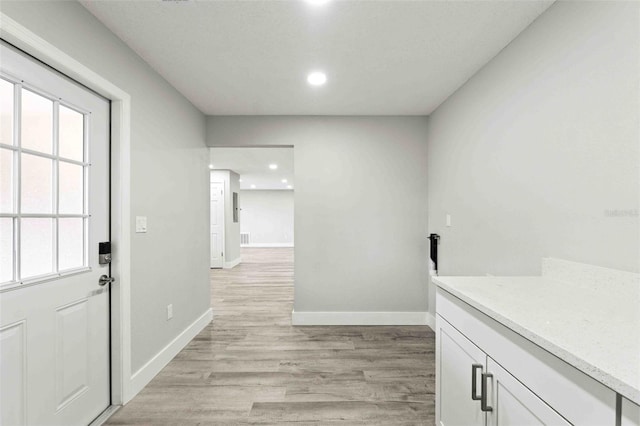 washroom featuring light hardwood / wood-style floors