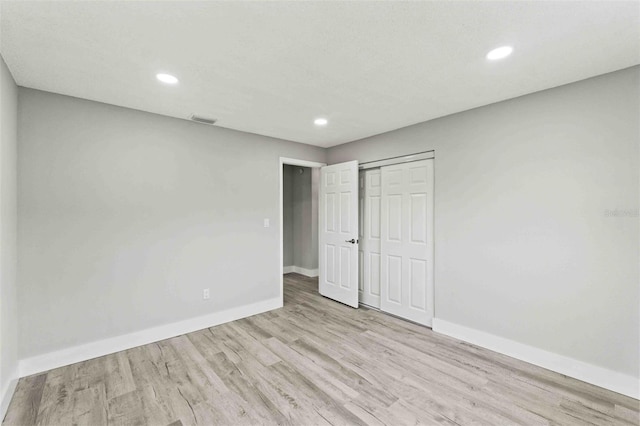 interior space featuring light hardwood / wood-style floors