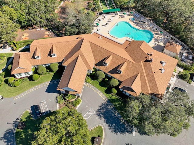 11445 Deercroft Ct, Spring Hill, FL 34609 - drone / aerial view of a pool area