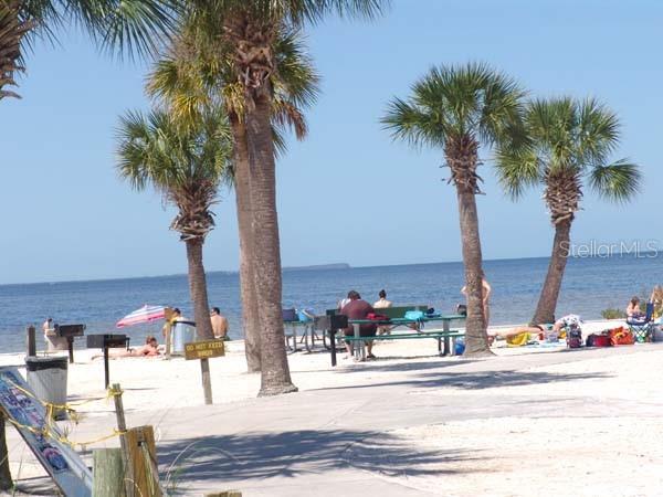 property view of water featuring a beach view