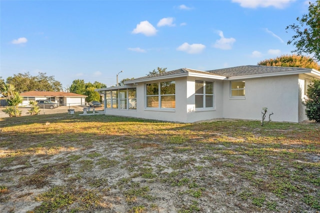 view of rear view of property