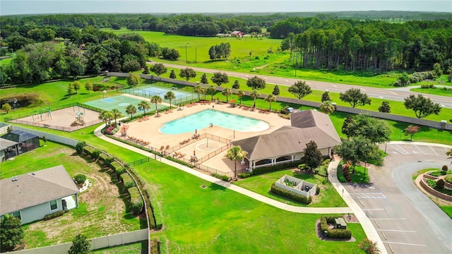 birds eye view of property