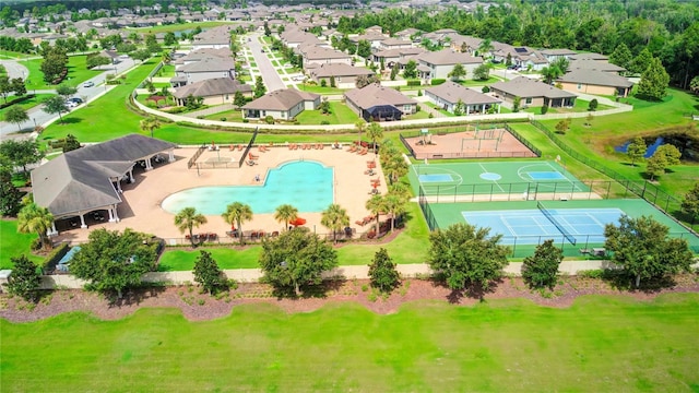 birds eye view of property