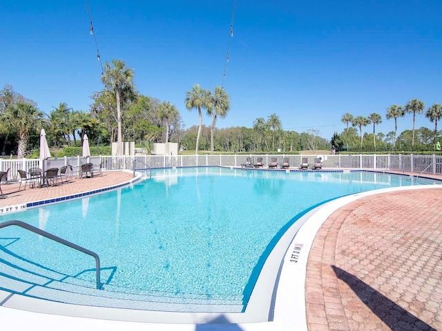 view of pool with a patio area