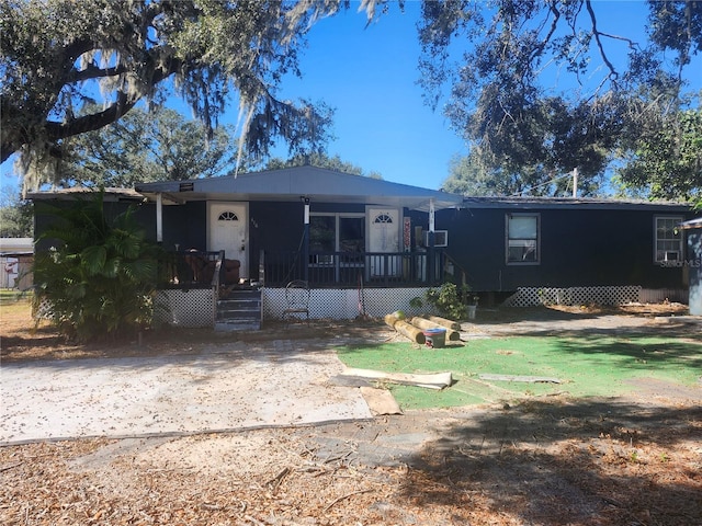 view of front of home