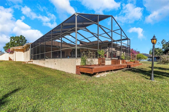 exterior space with a lanai