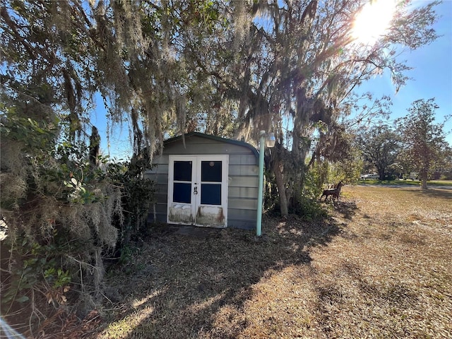 view of outdoor structure