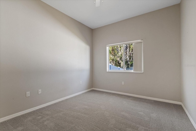 view of carpeted empty room