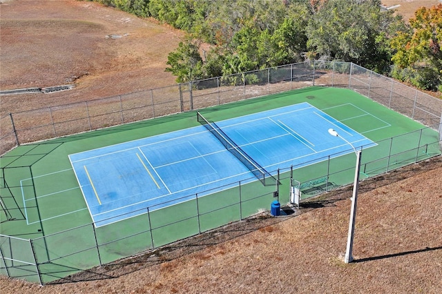 view of tennis court