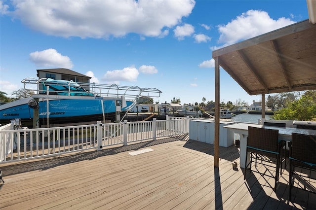 13610 Evelane Dr, Hudson, FL 34667 - view of wooden terrace