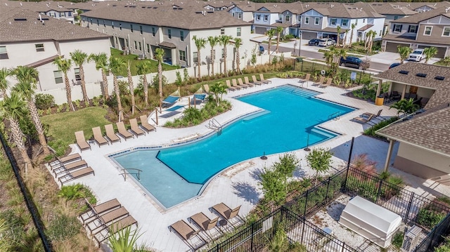 view of pool with a patio area