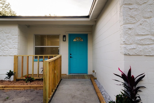 view of entrance to property