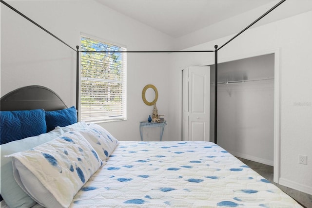 bedroom featuring a closet