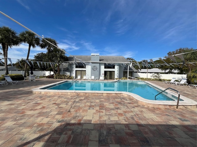 view of pool with a patio