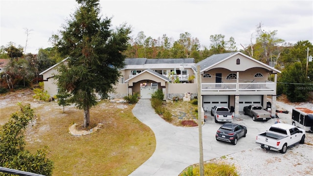 view of front of home featuring a garage