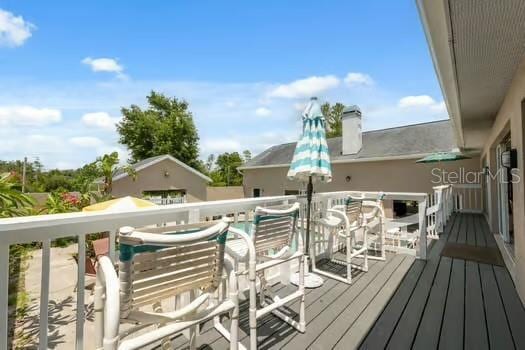 7941 Sycamore Dr, New Port Richey, FL 34654 - view of wooden terrace