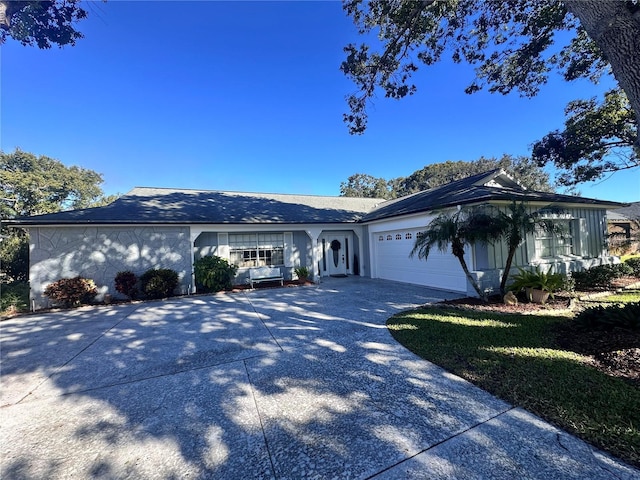 ranch-style house with a garage