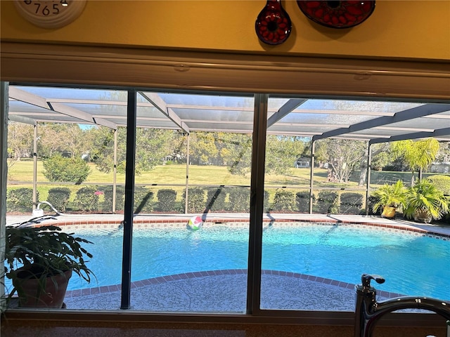 view of pool