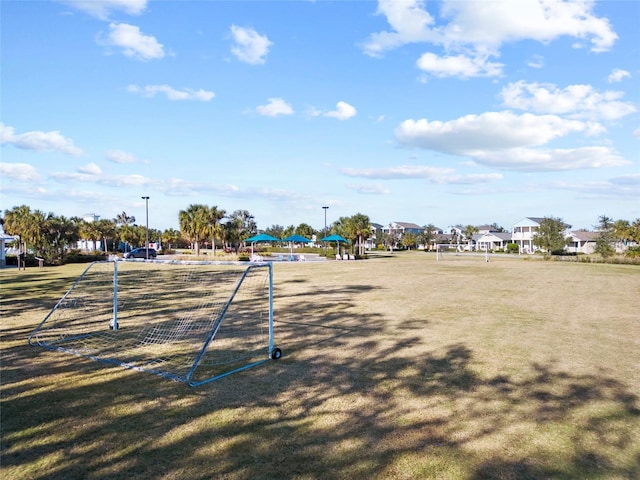 view of play area