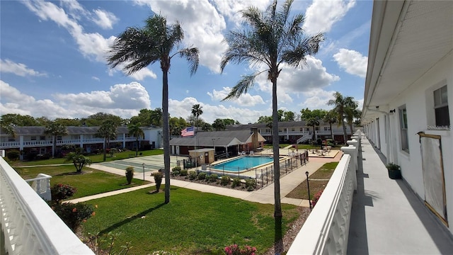 view of swimming pool