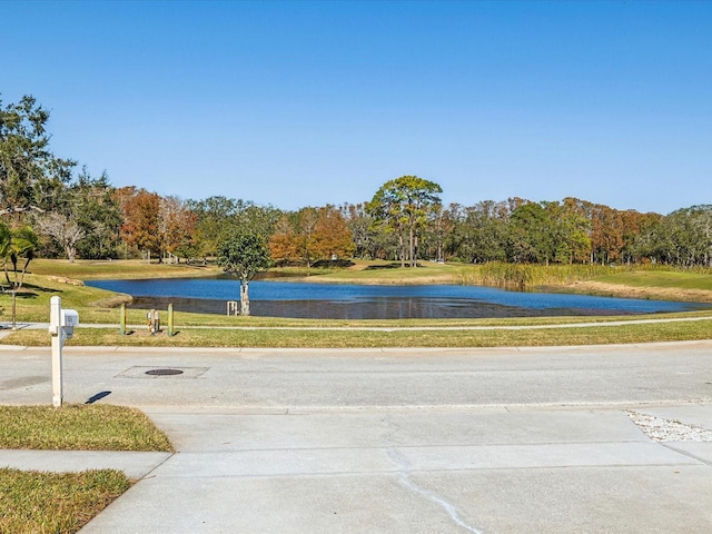 view of water feature