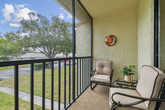 view of balcony