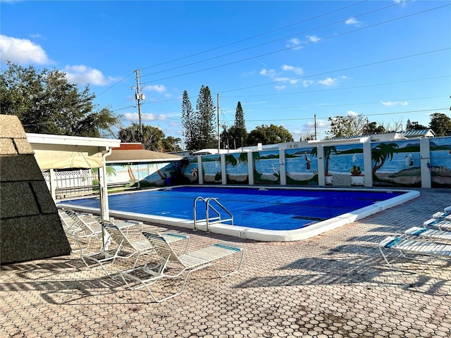 view of pool with a patio area