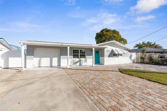 ranch-style house with a garage