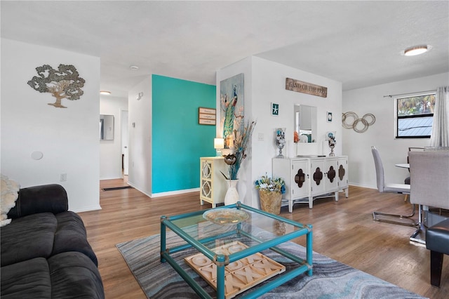 1244 31st Ave E, Bradenton, FL 34208 - living room with wood finished floors and baseboards