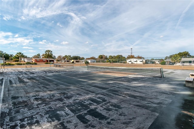 view of tennis court