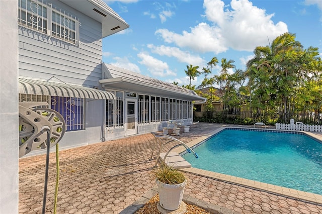 view of pool with a patio area