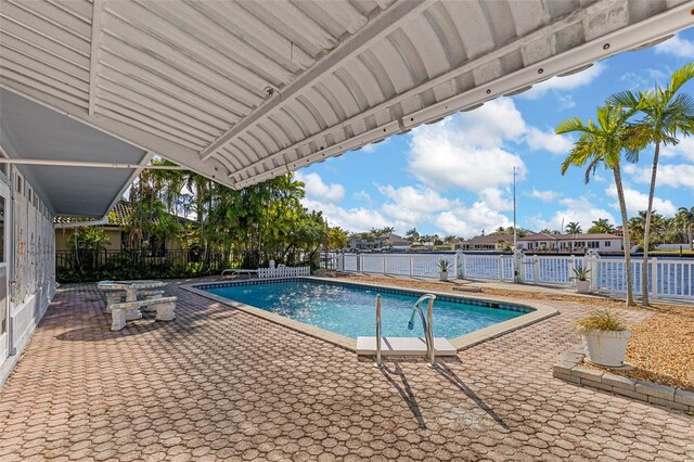 view of pool with a patio area