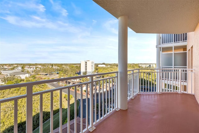 view of balcony