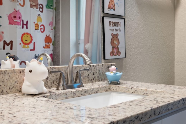 bathroom featuring vanity