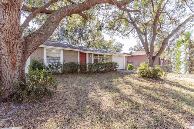 ranch-style house with a garage