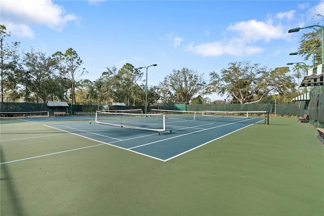 view of sport court