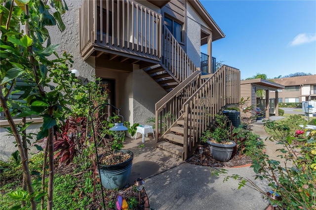12814 Wedgewood Way Unit C, Hudson, FL 34667 - view of patio / terrace with stairs