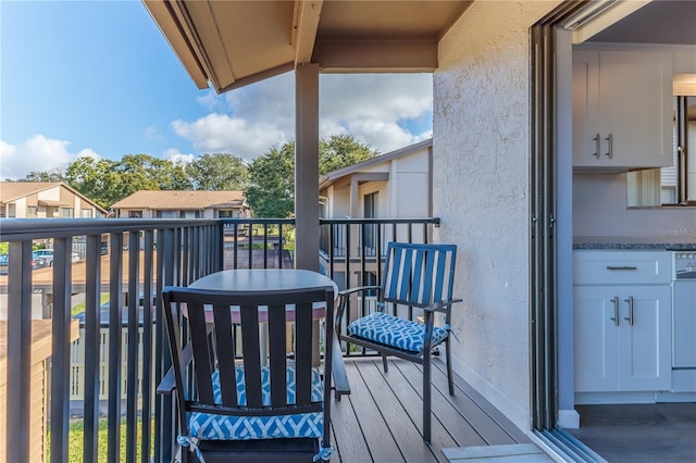 view of balcony