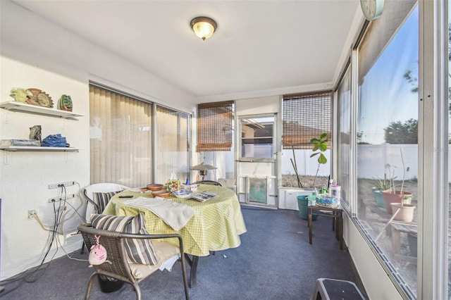 view of dining space