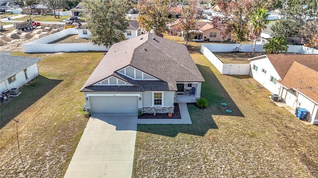 birds eye view of property