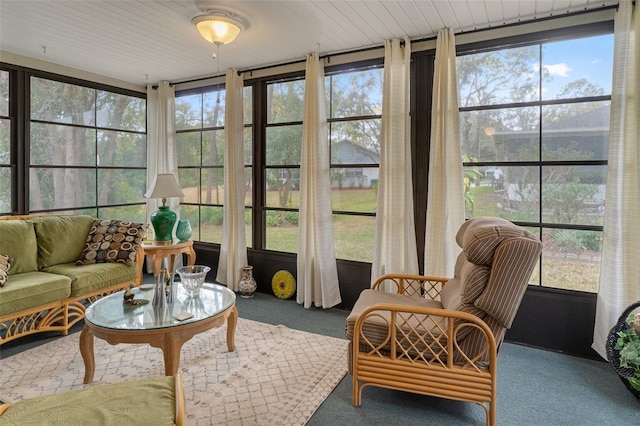 view of sunroom