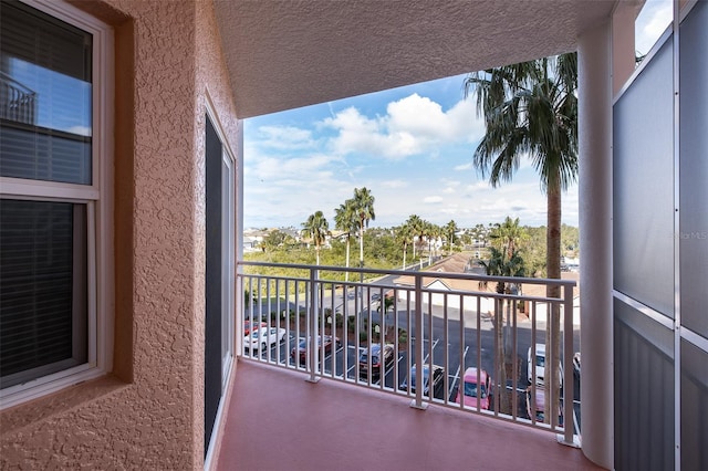 view of balcony