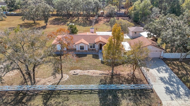 birds eye view of property