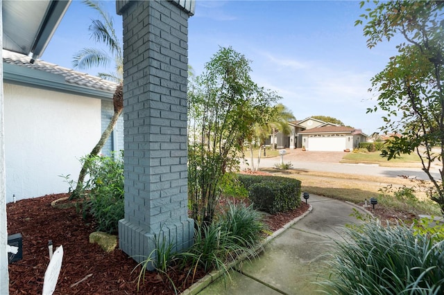 view of home's exterior featuring a garage