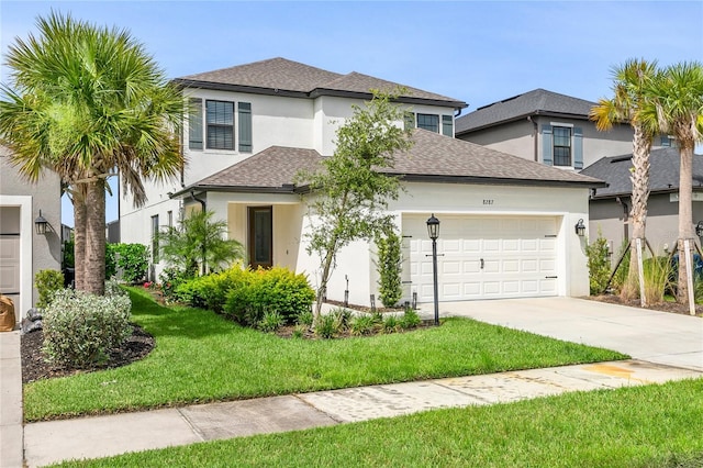 view of front of home featuring a front yard