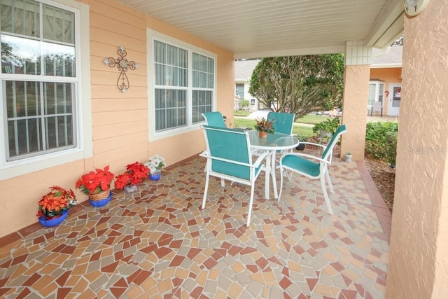 view of patio / terrace featuring outdoor dining area